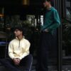 Cream and green sweatshirt
