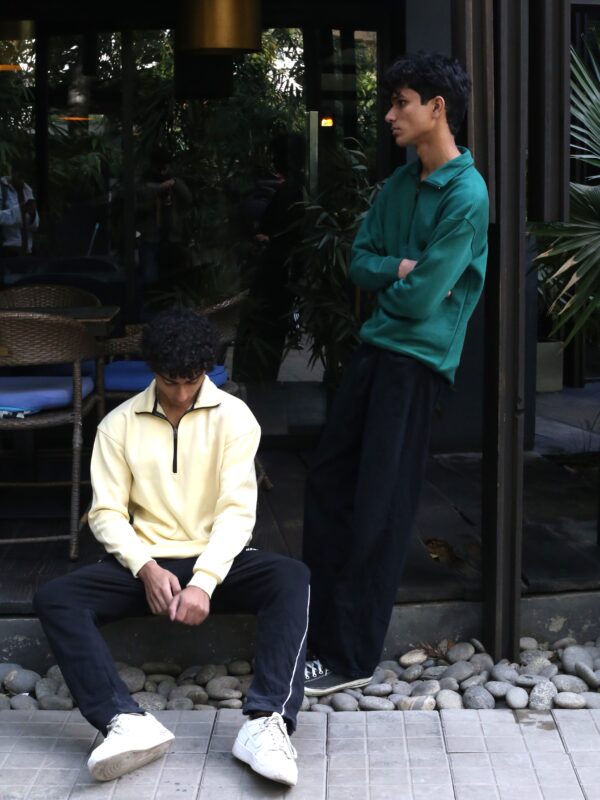 cotton fleece sweatshirt for men