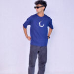 Navy Blue Oversized Drop