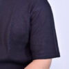 Casual black rib knit